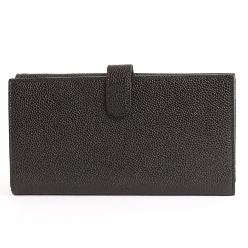 シャネル スーパーコピー CHANEL キャビアスキン 長財布 ブラック A48649 