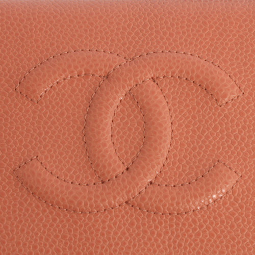 シャネル スーパーコピー CHANEL キャビアスキン 長財布 ローズピンク A48651