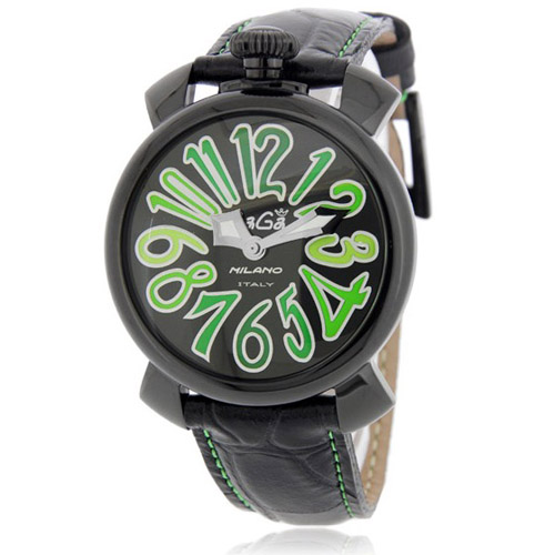 5022.3 - GaGa MILANO （ガガミラノ） 時計 腕時計 マニュアーレ マヌアーレ 40mm ブラックレザー