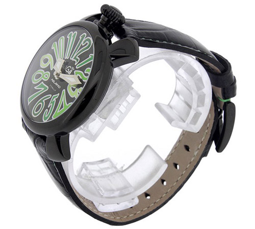 5022.3 - GaGa MILANO （ガガミラノ） 時計 腕時計 マニュアーレ マヌアーレ 40mm ブラックレザー