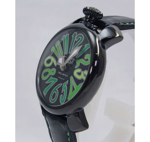 5022.3 - GaGa MILANO （ガガミラノ） 時計 腕時計 マニュアーレ マヌアーレ 40mm ブラックレザー