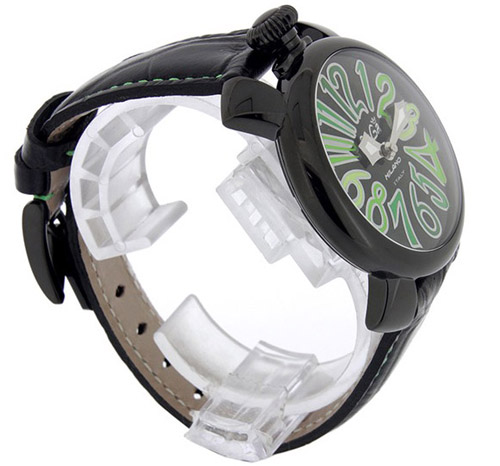 5022.3 - GaGa MILANO （ガガミラノ） 時計 腕時計 マニュアーレ マヌアーレ 40mm ブラックレザー