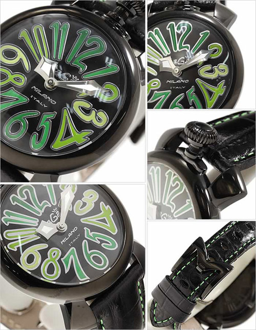 5022.3 - GaGa MILANO （ガガミラノ） 時計 腕時計 マニュアーレ マヌアーレ 40mm ブラックレザー