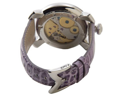 5010.09S - GaGa MILANO （ガガミラノ） 時計 腕時計 マニュアーレ マヌアーレ 48mm ライトパープルレザー