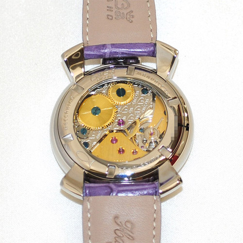 5010.09S - GaGa MILANO （ガガミラノ） 時計 腕時計 マニュアーレ マヌアーレ 48mm ライトパープルレザー