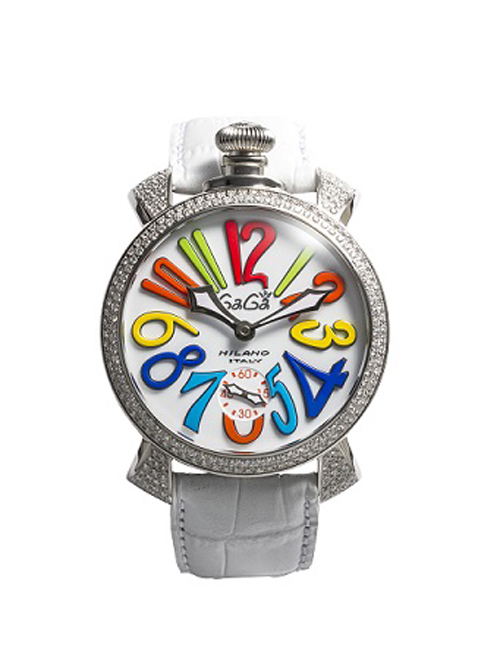5010.1D.1 - GaGa MILANO （ガガミラノ） 時計 腕時計 マニュアーレ マヌアーレ 48mm ホワイトレザー