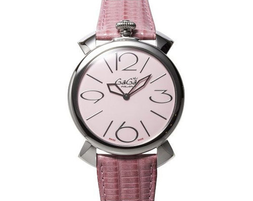 5090.05 - GaGa MILANO （ガガミラノ） 時計 腕時計 マニュアーレシン46mm ライトピンクレザー