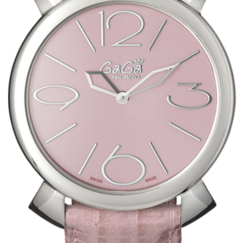 5090.05 - GaGa MILANO （ガガミラノ） 時計 腕時計 マニュアーレシン46mm ライトピンクレザー