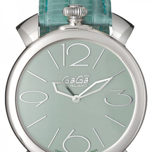5090.06 - GaGa MILANO （ガガミラノ） 時計 腕時計 マニュアーレシン46mm ライトグリーンレザー
