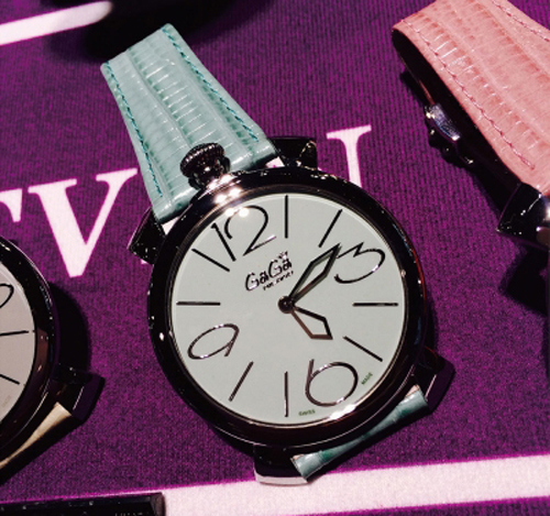 5090.06 - GaGa MILANO （ガガミラノ） 時計 腕時計 マニュアーレシン46mm ライトグリーンレザー