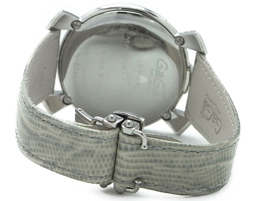 5090.07 - GaGa MILANO （ガガミラノ） 時計 腕時計 マニュアーレシン46mm ライトグレーレザー