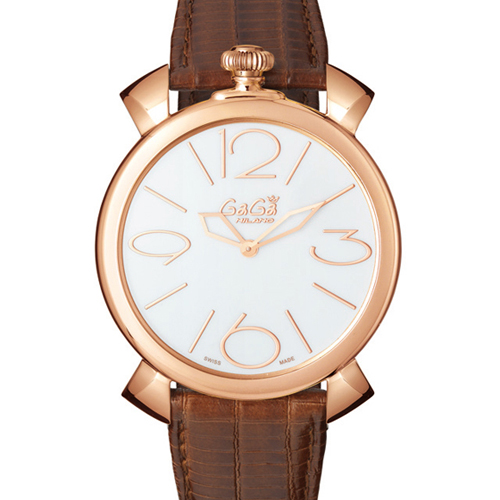 5091.01 - GaGa MILANO （ガガミラノ） 時計 腕時計 マニュアーレシン46mm ブラウンレザー
