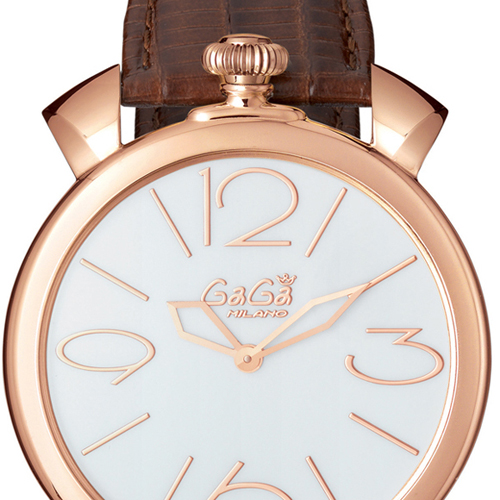 5091.01 - GaGa MILANO （ガガミラノ） 時計 腕時計 マニュアーレシン46mm ブラウンレザー