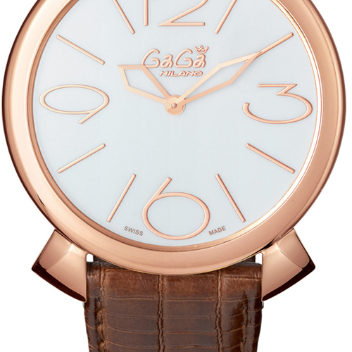 5091.01 - GaGa MILANO （ガガミラノ） 時計 腕時計 マニュアーレシン46mm ブラウンレザー