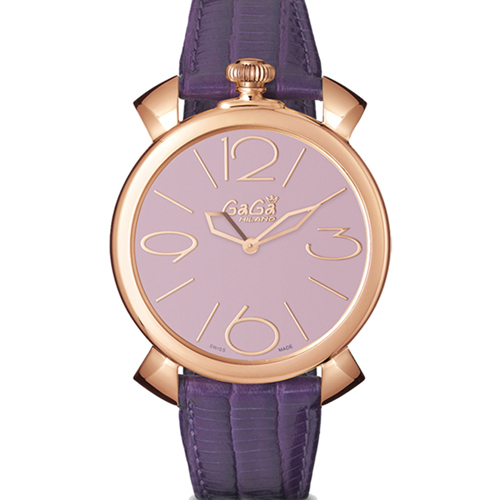 5091.02 - GaGa MILANO （ガガミラノ） 時計 腕時計 マニュアーレシン46mm パープルレザー