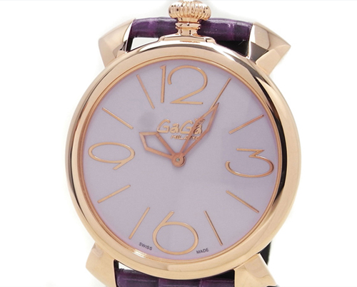 5091.02 - GaGa MILANO （ガガミラノ） 時計 腕時計 マニュアーレシン46mm パープルレザー