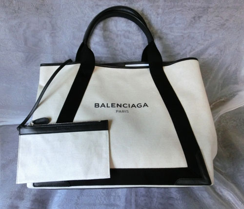 人気 NO.1☆ BALENCIAGAバレンシアガスーパーコピートートバッグ NAVY CABAS ブラック M