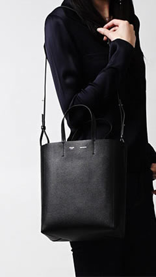 セリーヌ 15春夏最新作★注目モデル★CELINE★縦長トートバッグ 黒