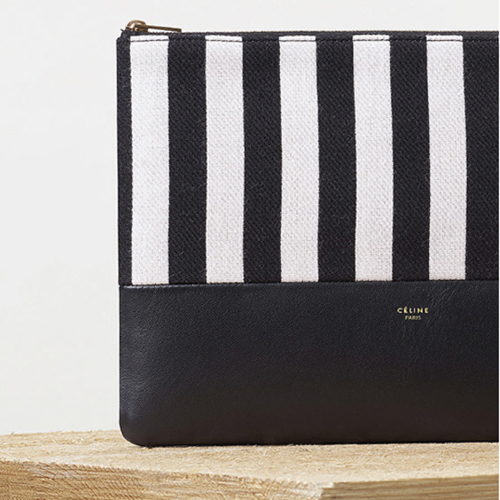入荷大注目CELINEセリーヌ スーパーコピーソロ クラッチポーチBlack/Natural