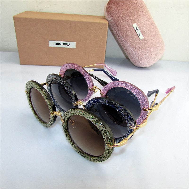 2014年ファッション誌激押し大流行小顔効果 miumiuミュウミュウスーパーコピーレディース丸サングラス G29