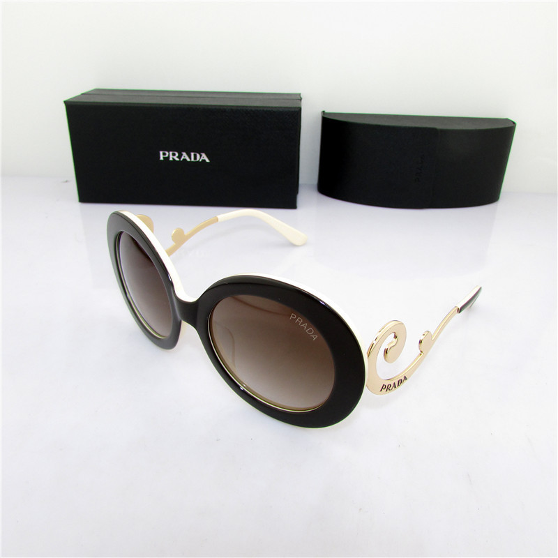 2014年の新作 prada プラダ小顔効果レトロレディース丸サングラス G52