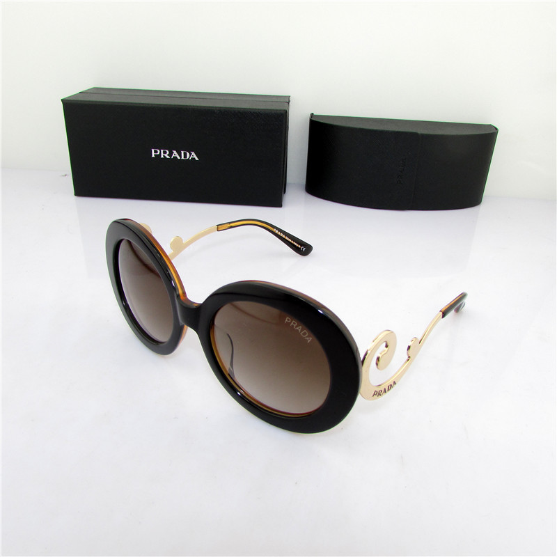 2014年の新作 prada プラダ小顔効果レトロレディース丸サングラス G52