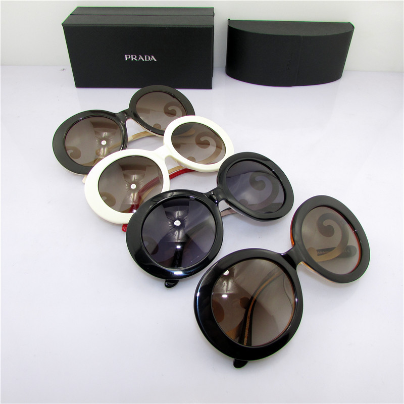 2014年の新作 prada プラダ小顔効果レトロレディース丸サングラス G52