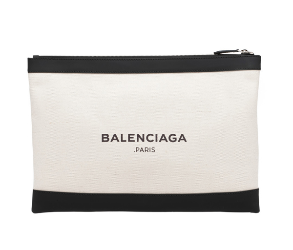 Balenciagaレア☆大人気バレンシアガバッグスーパーコピー☆キャンバス ネイビークラッチ