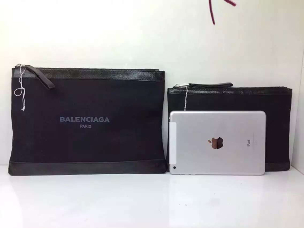 Balenciaga新モデル☆大人気バレンシアガバッグスーパーコピーキャンバス☆NAVYクラッチ