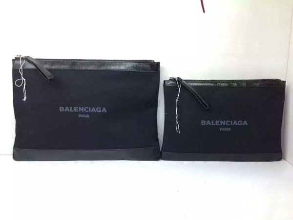Balenciaga新モデル☆大人気バレンシアガバッグスーパーコピーキャンバス☆NAVYクラッチ