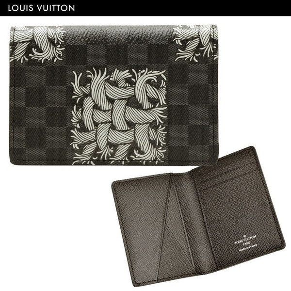 ルイヴィトン LOUIS VUITTON 春夏 2015 カードケース 定期入れ ダミエ グラフィット・ロープ ルイ ヴィトン メンズ N61213 本物 新品