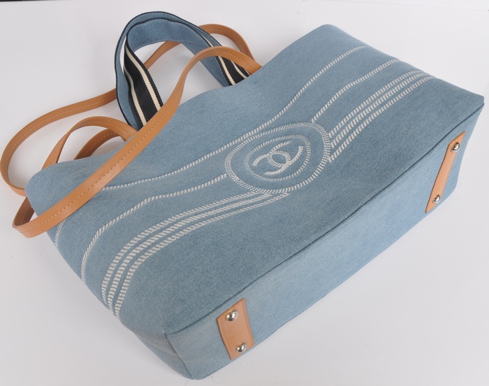 シャネルスーパーコピー Chanel 【デニムトートバッグ】 A92241 ブルー ハンドバッグ 2014春夏新作新品☆