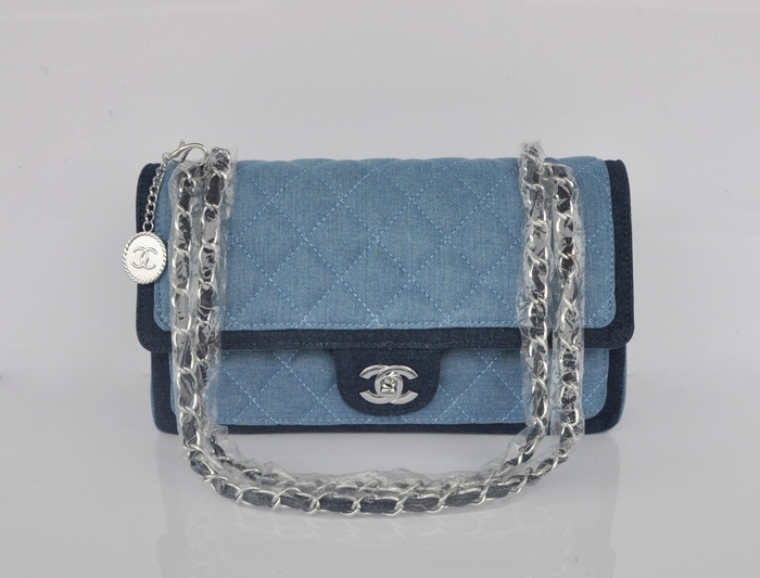 CHANEL シャネルスーパーコピー デニム ハンドバッグ チェーンバッグ FLAP BAG A92216