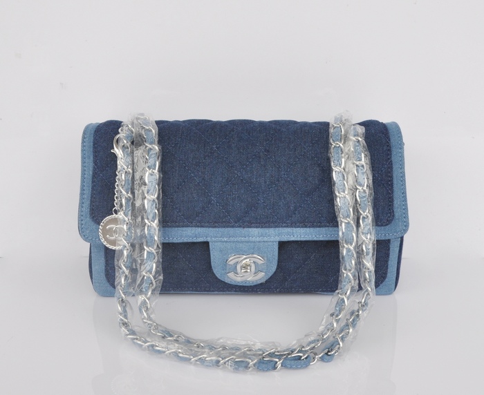 CHANEL シャネルスーパーコピー デニム ハンドバッグ チェーンバッグ FLAP BAG A92216 