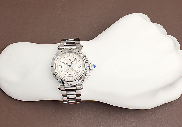 カルティエCARTIER パシャ38mm パワーリザーブ Ref.W31037H3