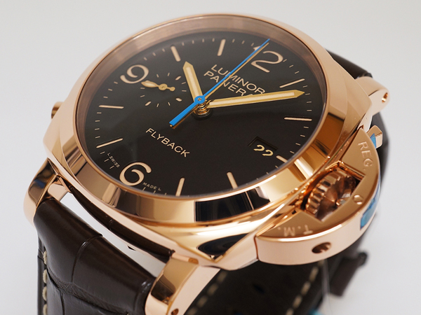 パネライPANERAI ルミノール 1950 3デイズ クロノ フライバック オロロッソ PAM00525