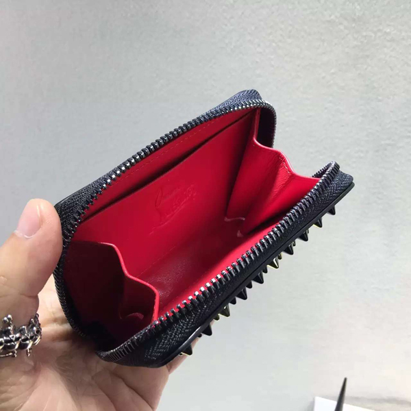 2016新作 ルブタン 財布 コピー ☆Christian Louboutin 新作 コインケースBlack