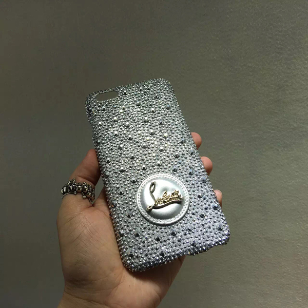 iphone6★キラキラ光 glitter ルブタン 財布 コピー シルバースマホケース