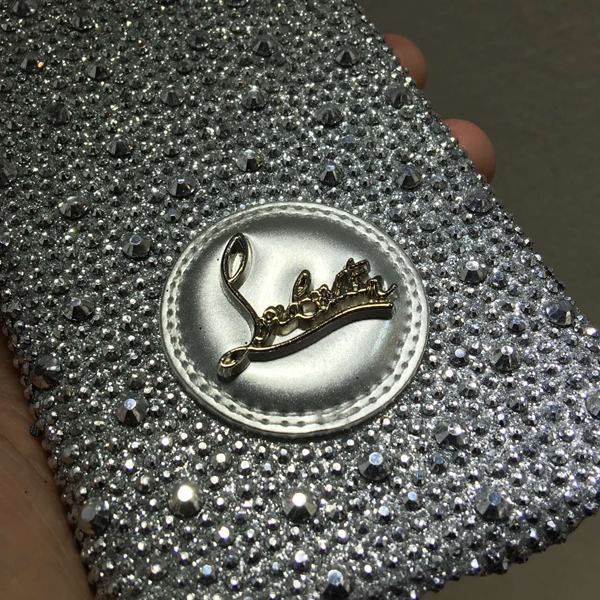 iphone6★キラキラ光 glitter ルブタン 財布 コピー シルバースマホケース