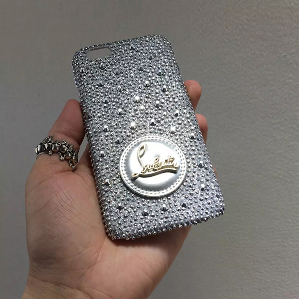 iphone6★キラキラ光 glitter ルブタン 財布 コピー シルバースマホケース