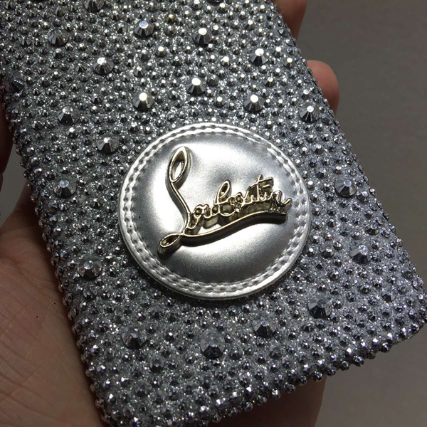 iphone6★キラキラ光 glitter ルブタン 財布 コピー シルバースマホケース