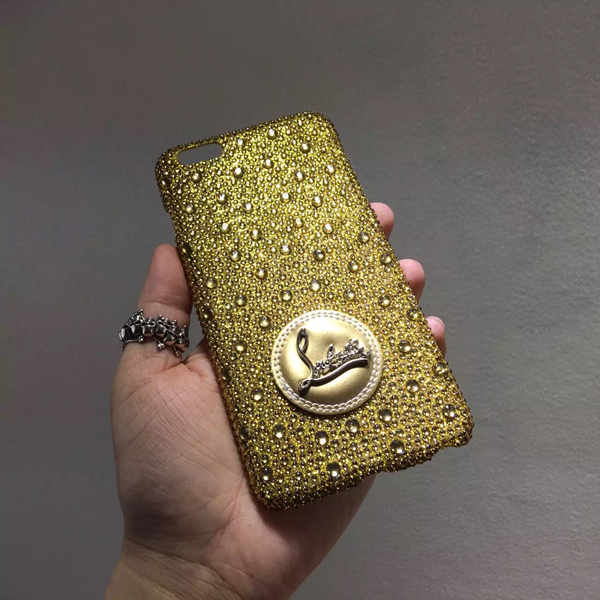 iphone6★キラキラ光 glitter ルブタン 財布 コピー ゴールドスマホケース