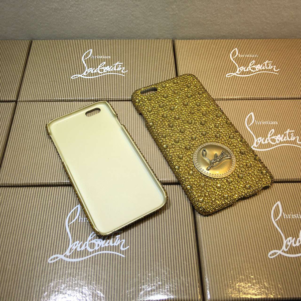 iphone6★キラキラ光 glitter ルブタン 財布 コピー ゴールドスマホケース