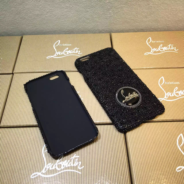 iphone6★キラキラ光 glitter ルブタン 財布 コピー ブラックスマホケース