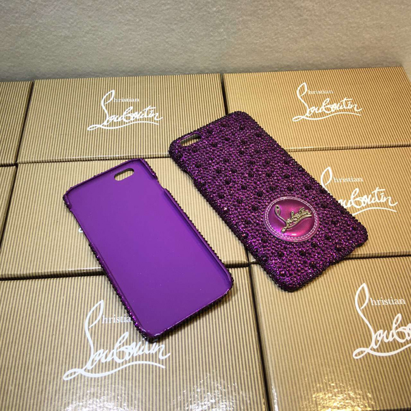 iphone6★キラキラ光 glitter ルブタン 財布 コピー パープルスマホケース