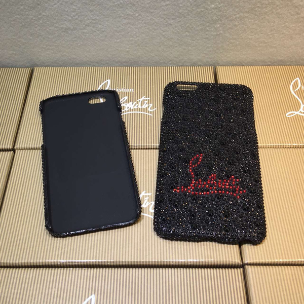 iphone6★キラキラ光 glitter ルブタン 財布 コピー ブラック スマホケース