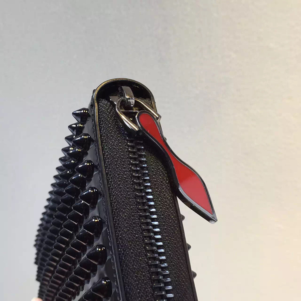 2016新作ルブタン 財布 コピーChristinal Louboutin ラウンドファスナー長財布 Black 3135058