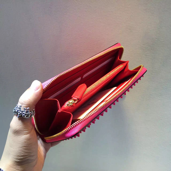 SS16新作 ルブタン 財布 コピー セール★ルブタン Panettone Spike Stud 長財布