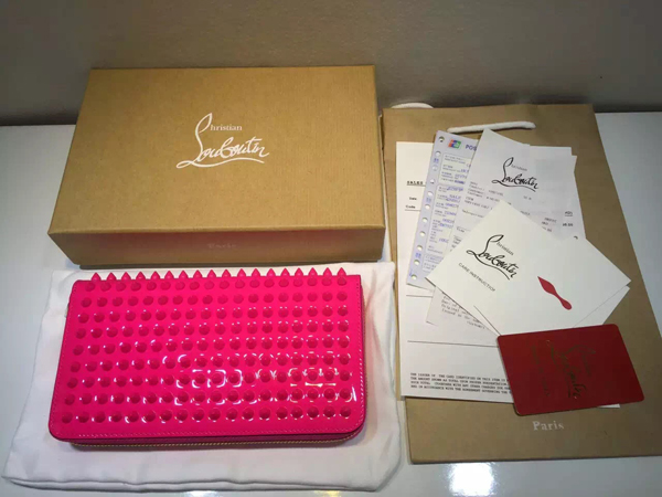 SS16新作 ルブタン 財布 コピー セール★ルブタン Panettone Spike Stud 長財布