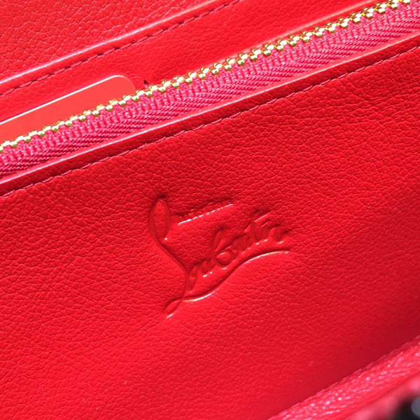 2016新色 ルブタン 財布 コピー┃Christian Louboutin希少なブラックのPANETTONE長財布